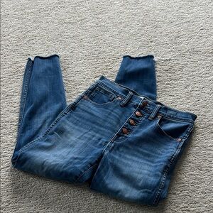 Madewell Dark Blue Ankle Jeans